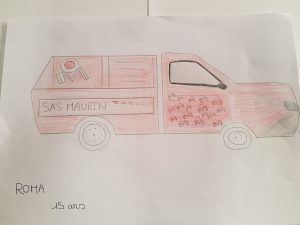 dession camion Toyota hydrocureur Maurin réalisé par ROMA